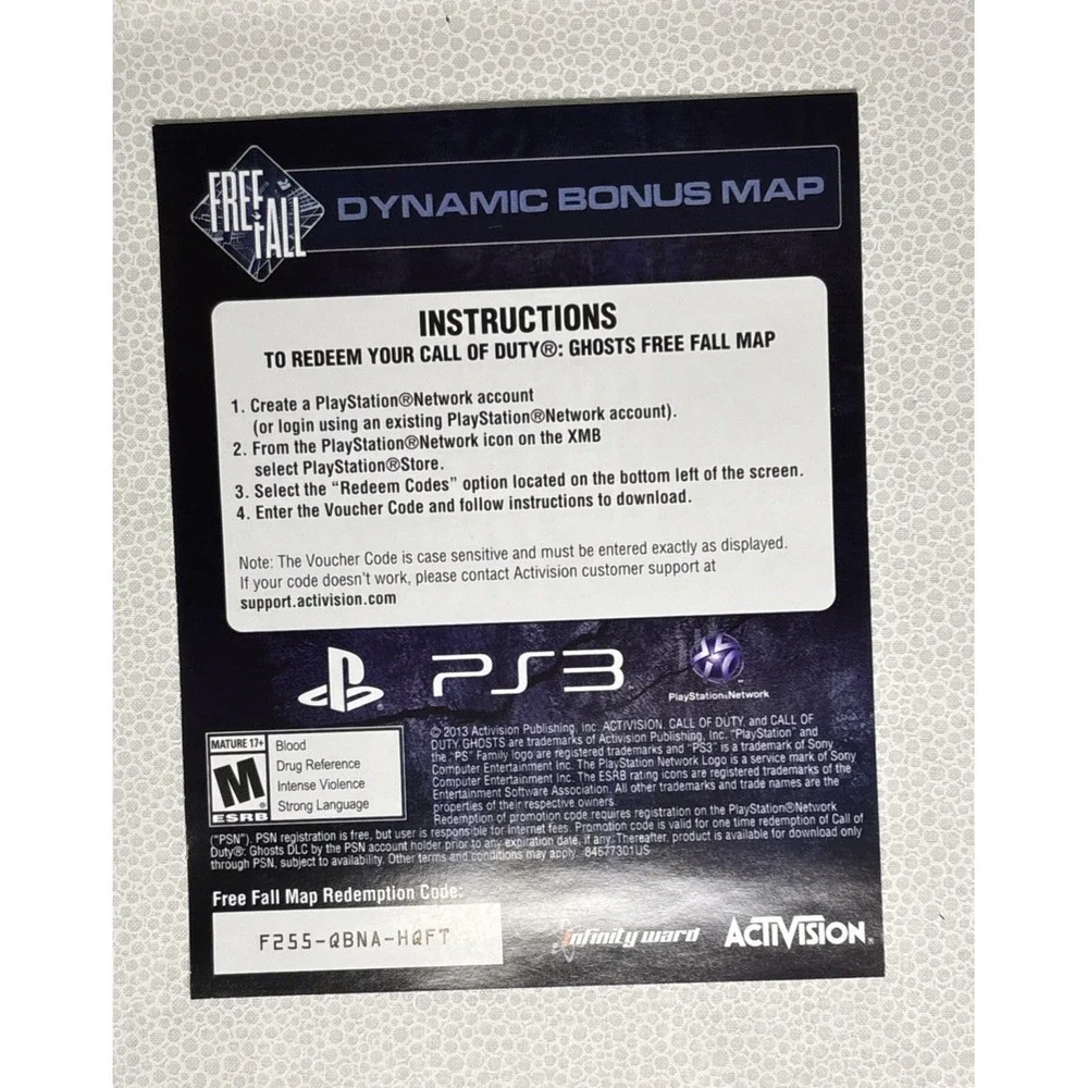 Call of Duty: Ghosts Sony PlayStation 3 PS3‎